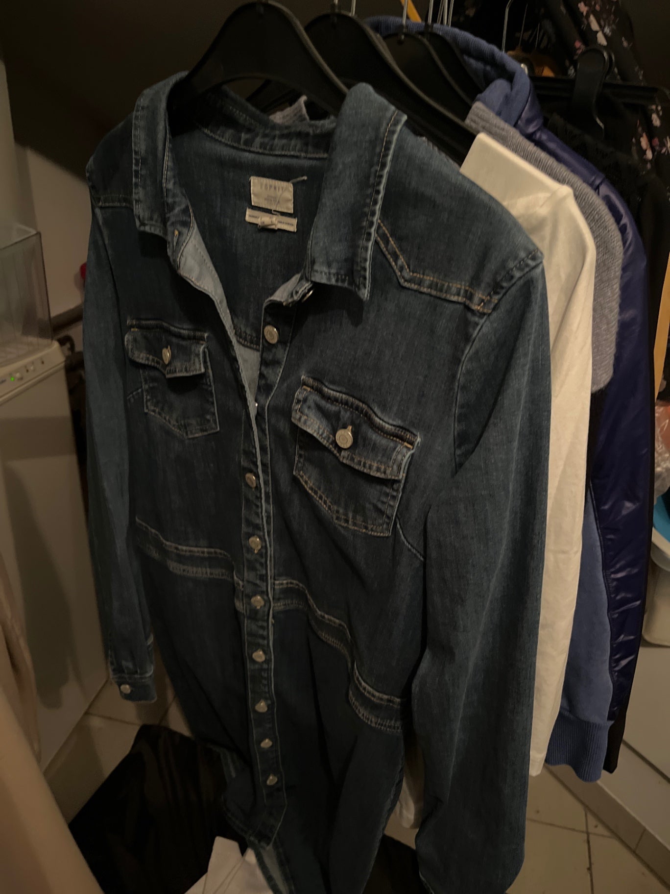 Esprit Jeanskleid Dunkelblau Gr.: L