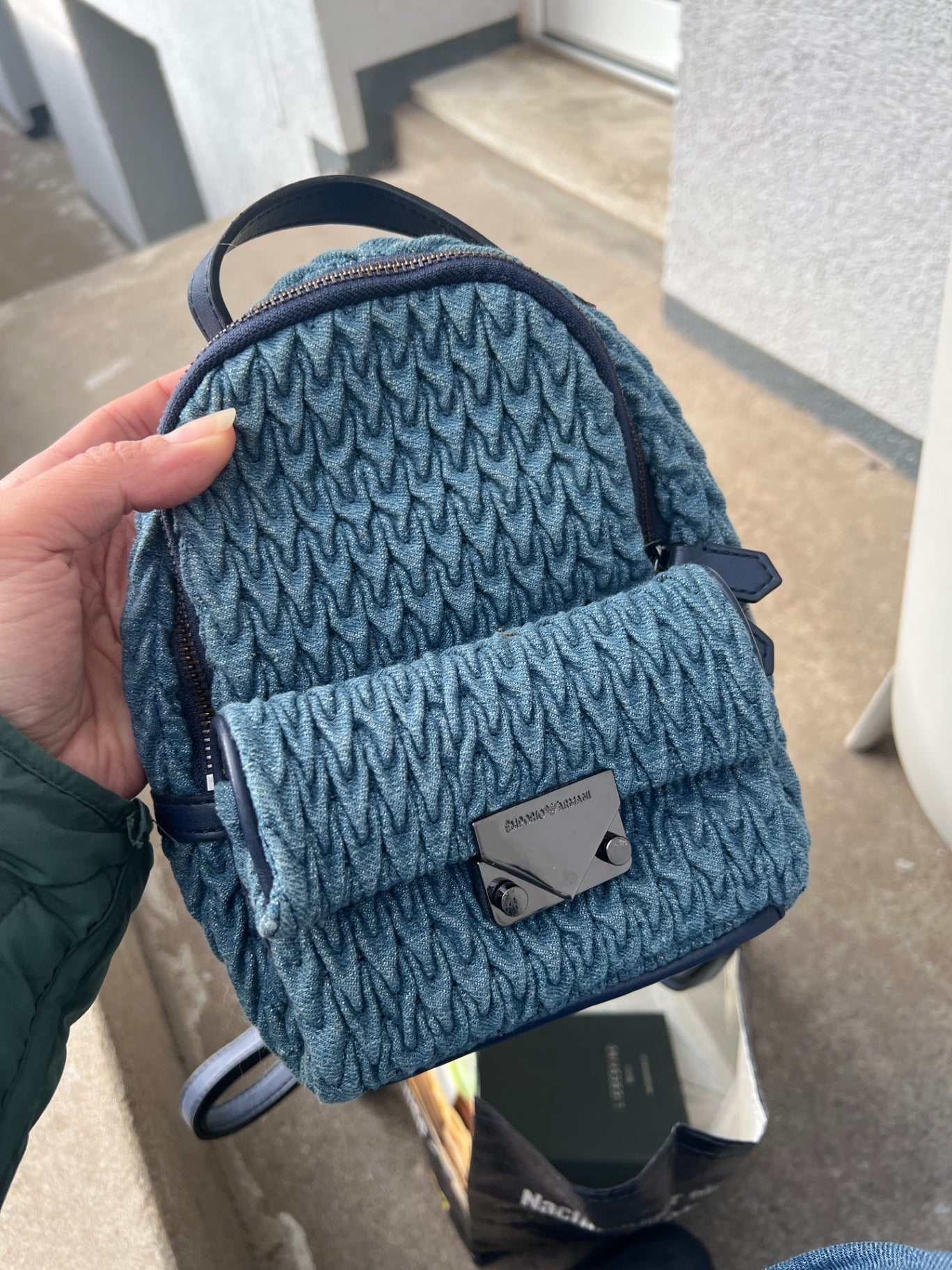 Armani Ruckssack Blau 