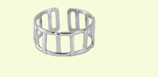 Ring Gitter Silber
