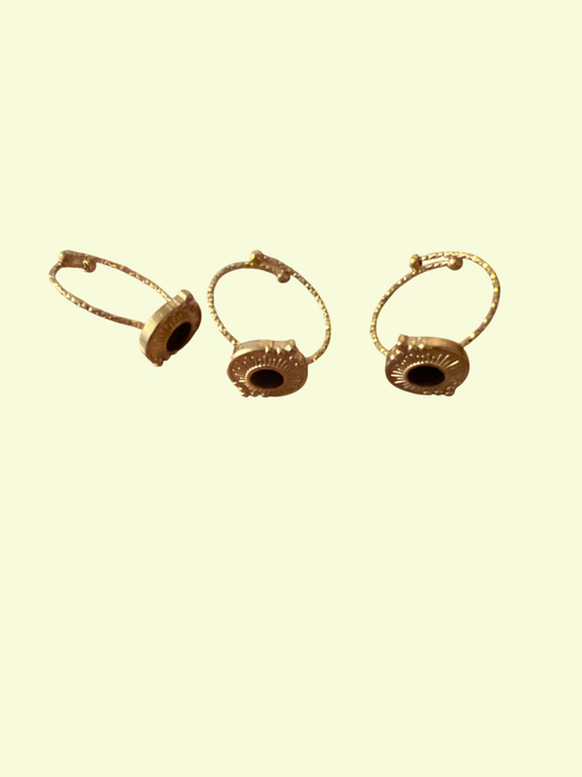 Ring Gold Schwarz