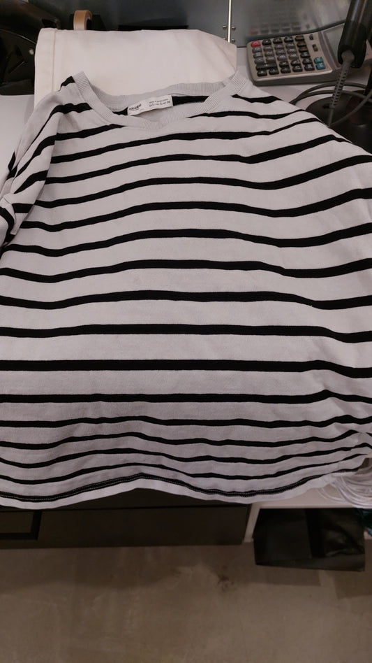 Pull&Bear Shirt Weiß/Schwarz B-Ware Gr.: S