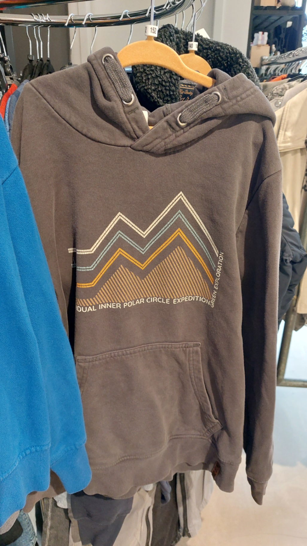 Yigga Hoodie Grau Gr.: 152