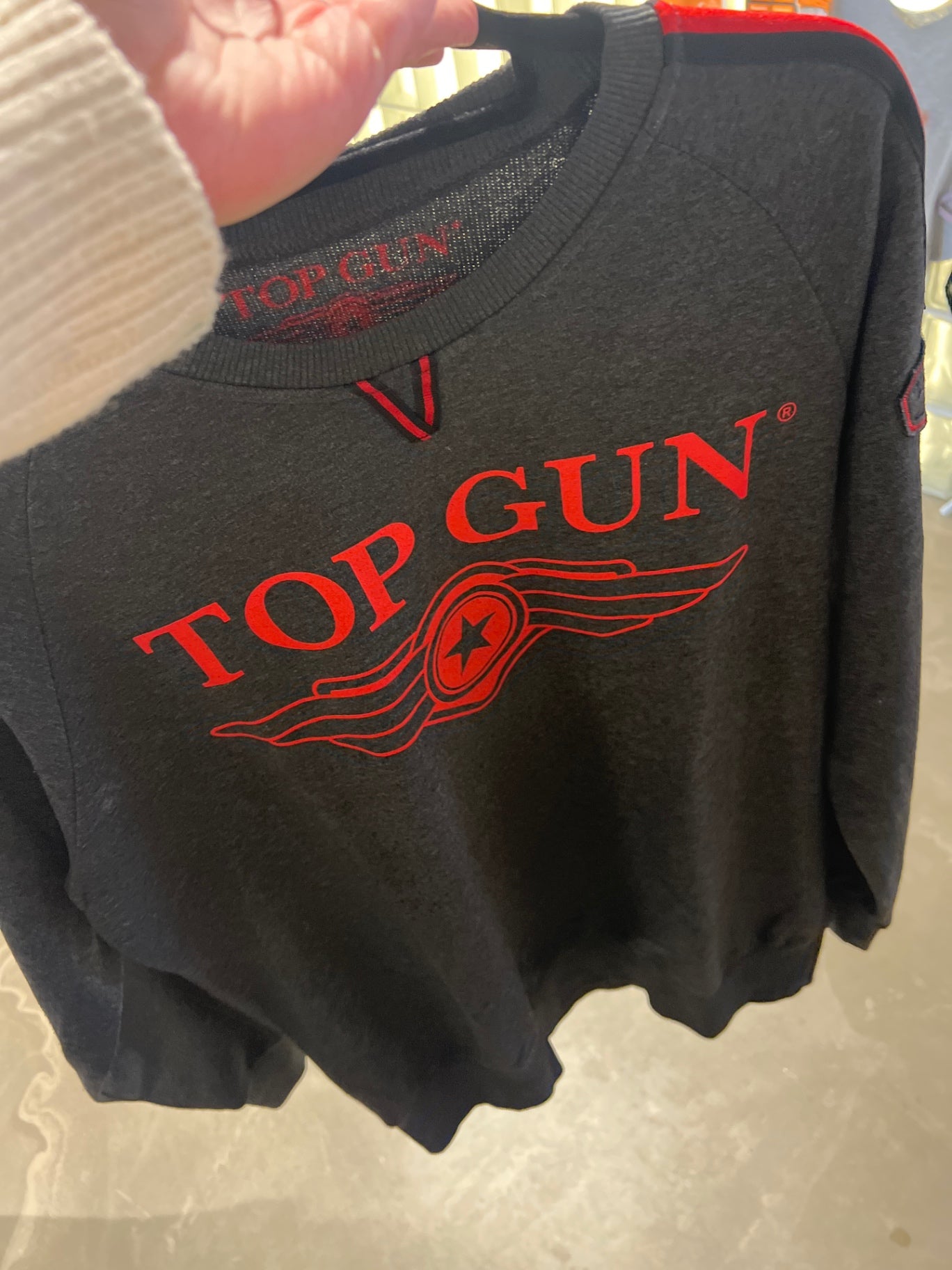 TopGun Sweatshirt Grau Gr.: L