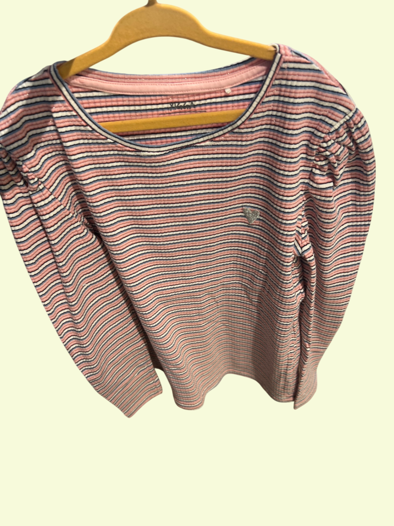 Yigga Langarmshirt Pink, Blau, Weiß Gr.: 152