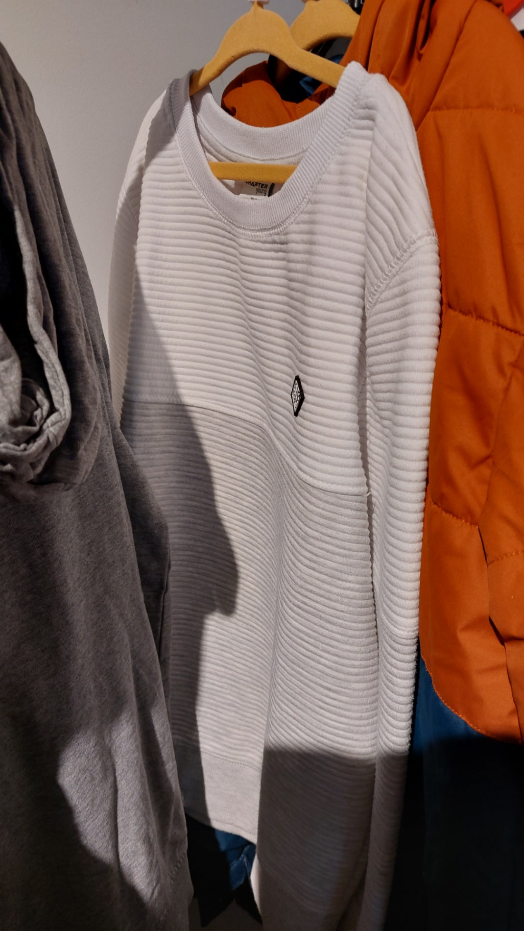 Chapter young Pullover Weiß/Grau Gr.: 152