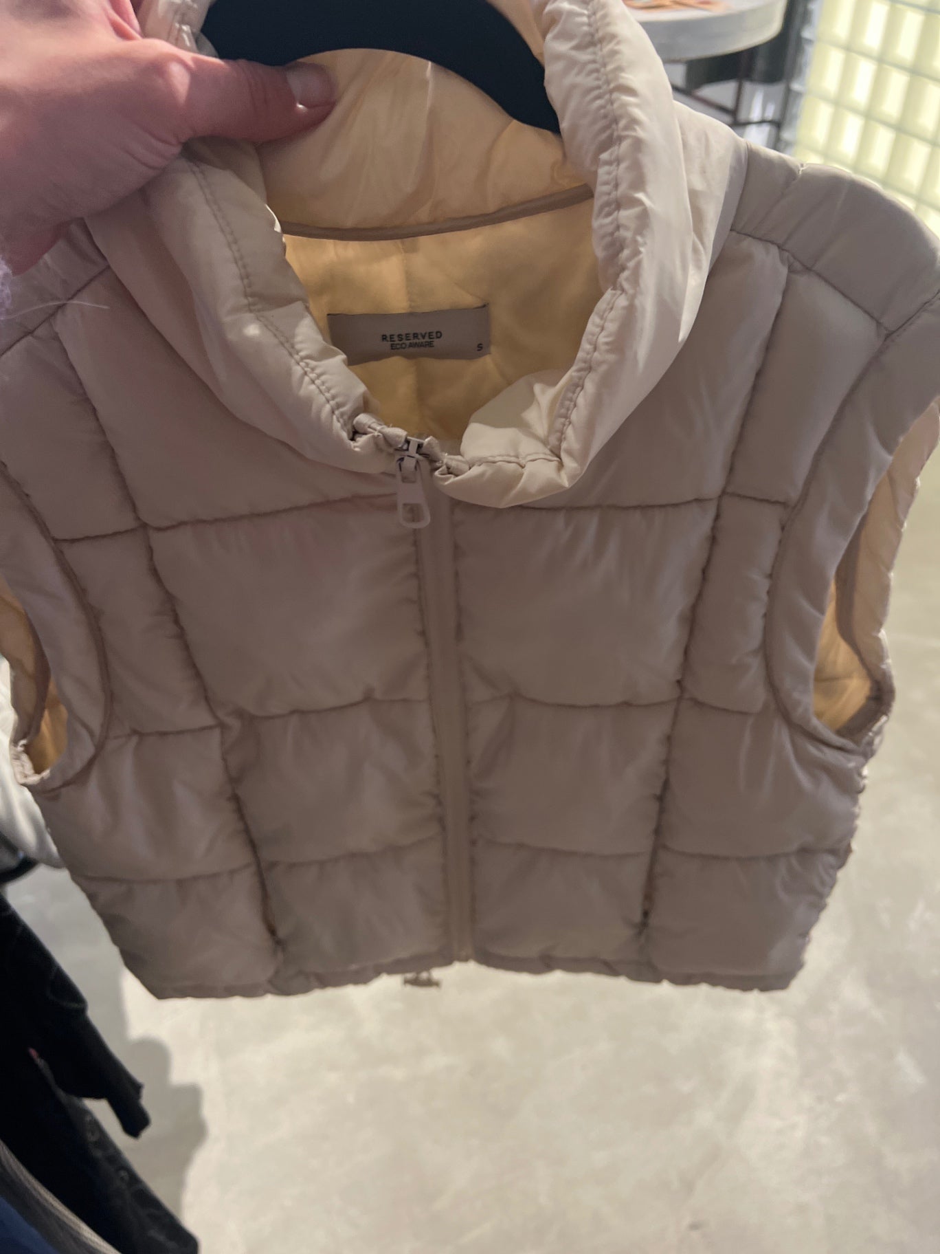 RESERVED Weste Beige Gr.: S