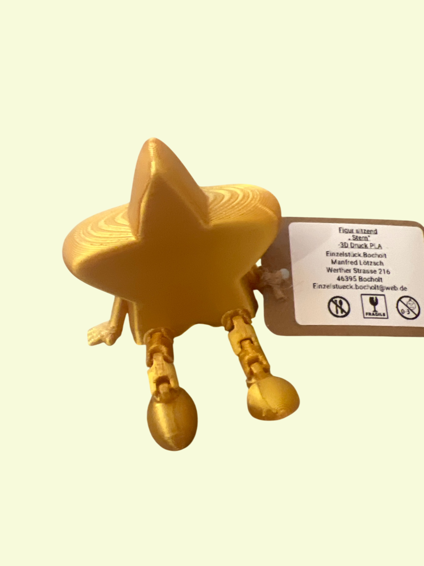 EINZELSTÜCK Stern Figur 3D