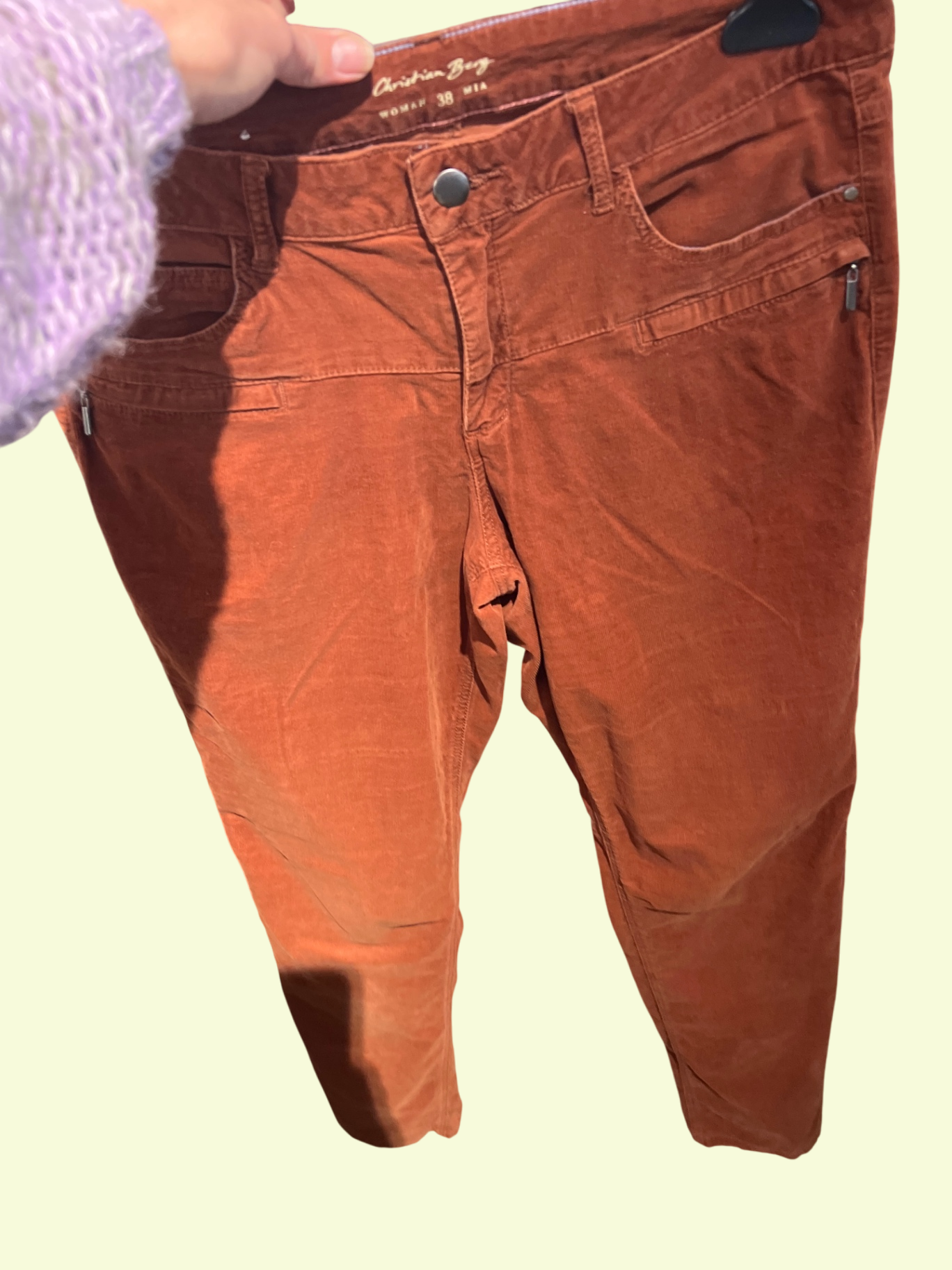 Christian Berg Cordhose Braun Gr.: M