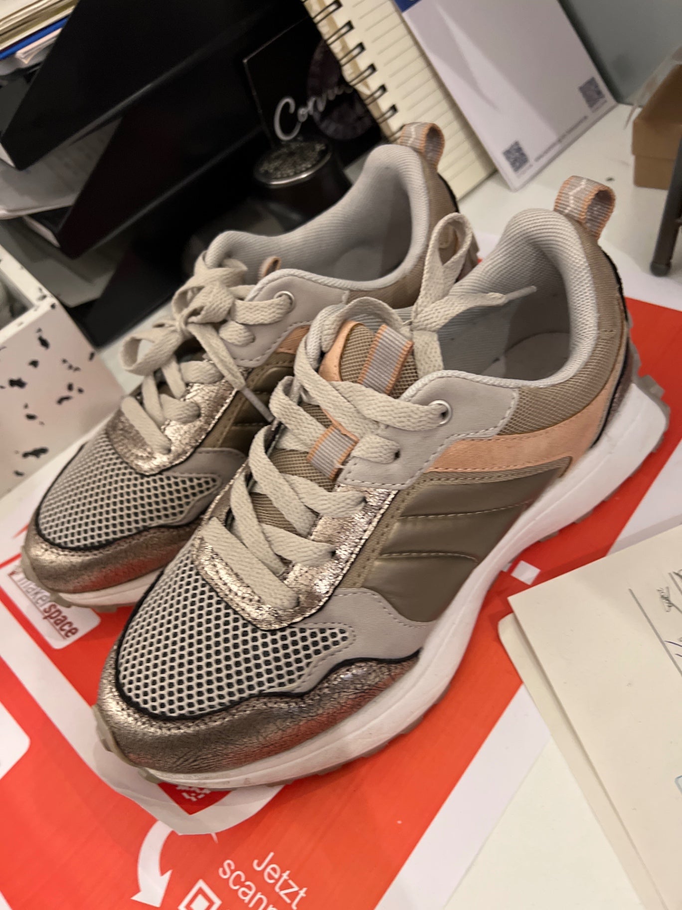 Graceland Schuhe Beige und Gold Gr.: 38