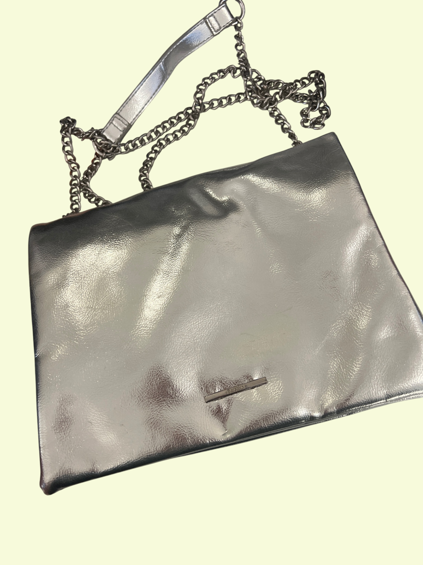 Bershka Handtasche Silber 