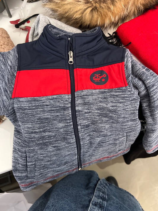 Topomini Jacke Grau, Rot Gr.: 86
