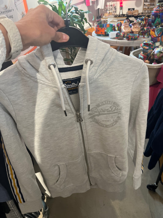 SuperDry Sweatjacke Hellgrau Gr.: M
