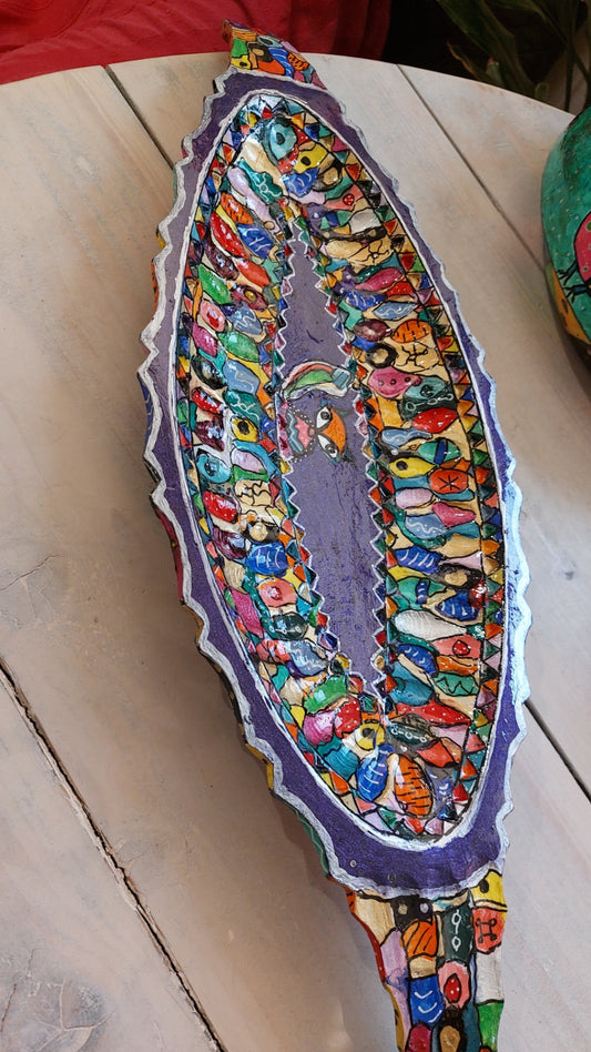 Pop-UP Upcycling Schale Oval Bunt 