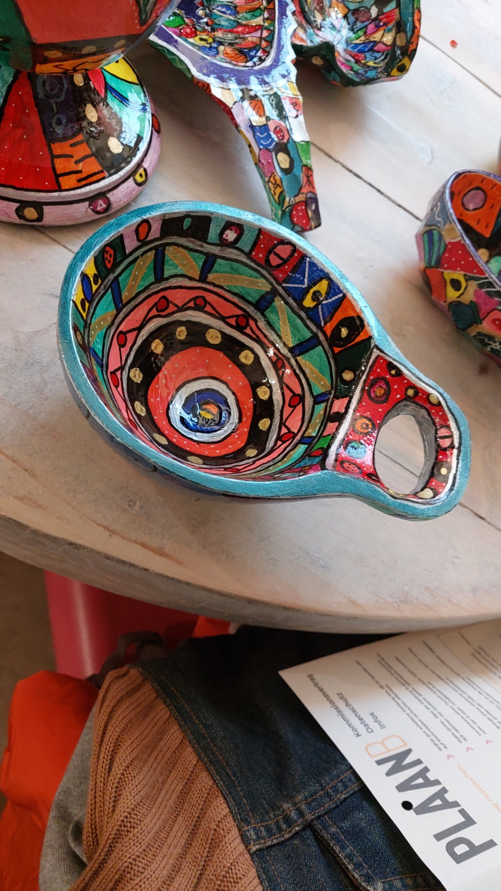 Pop-UP Upcycling Schale m. Henkel Bunt