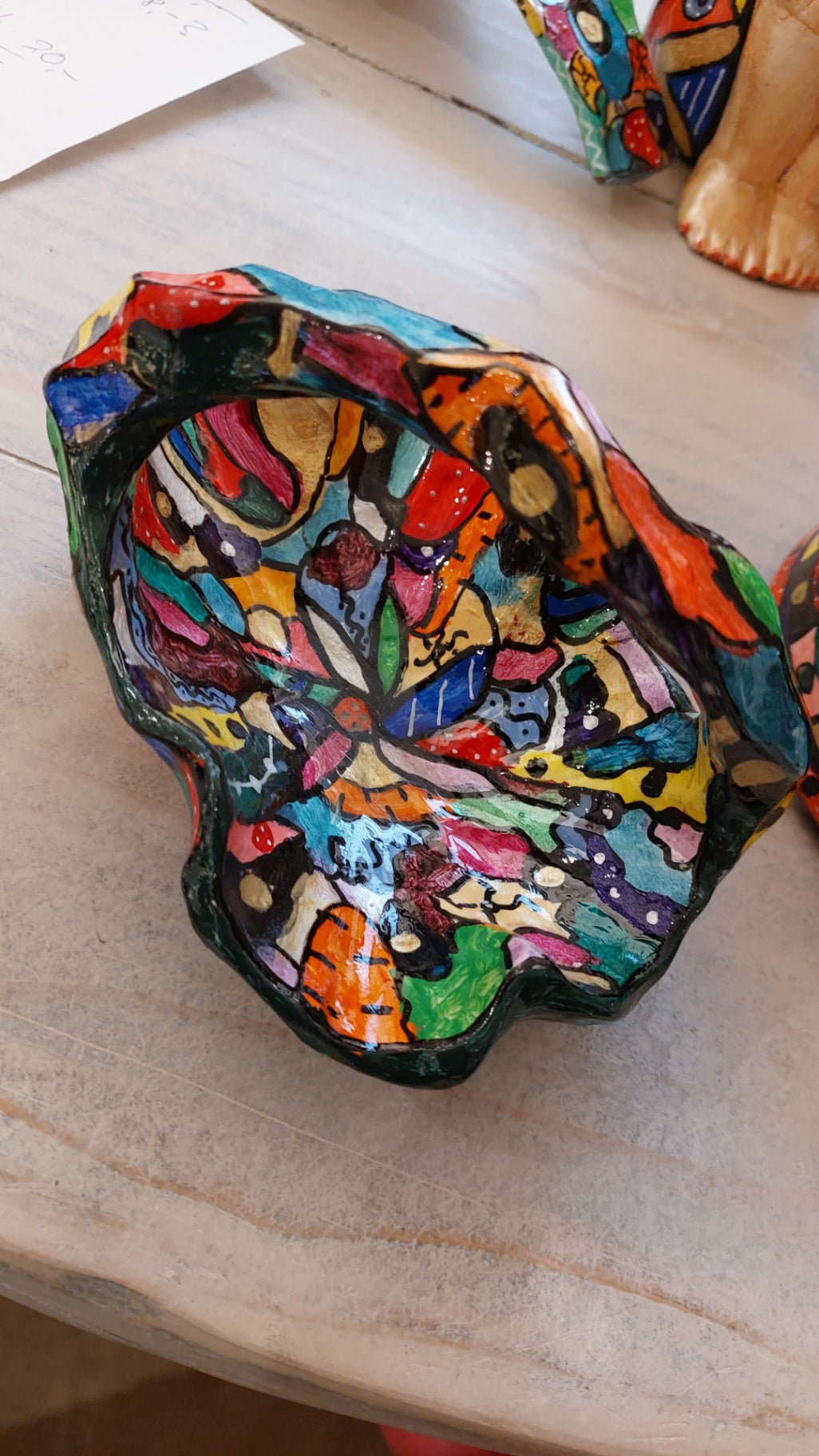 Pop-UP Upcycling Schale m. Henkel Bunt 