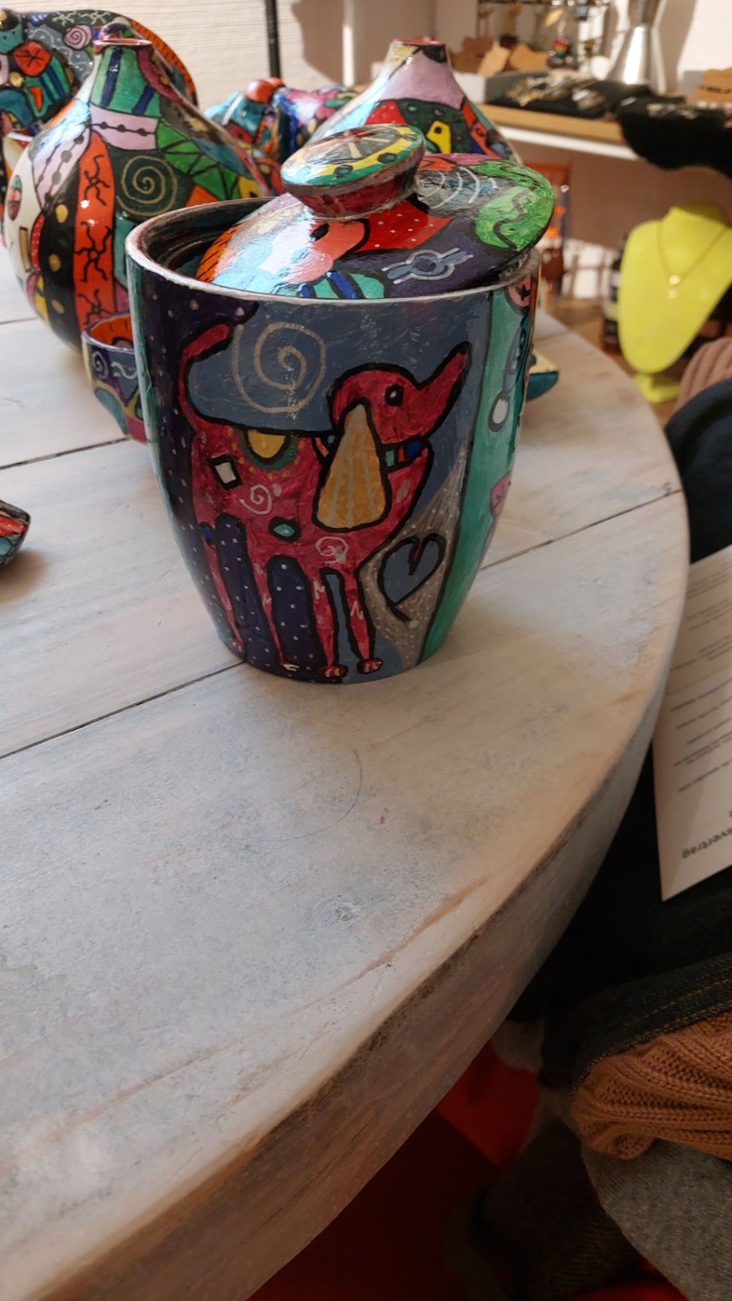 Pop-UP Upcycling Dose Hund Bunt 