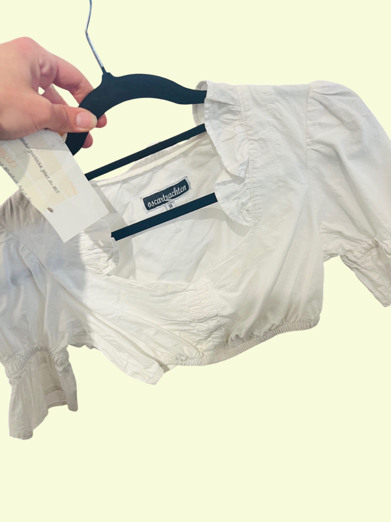 Trachtenbluse Weiß Gr.: M