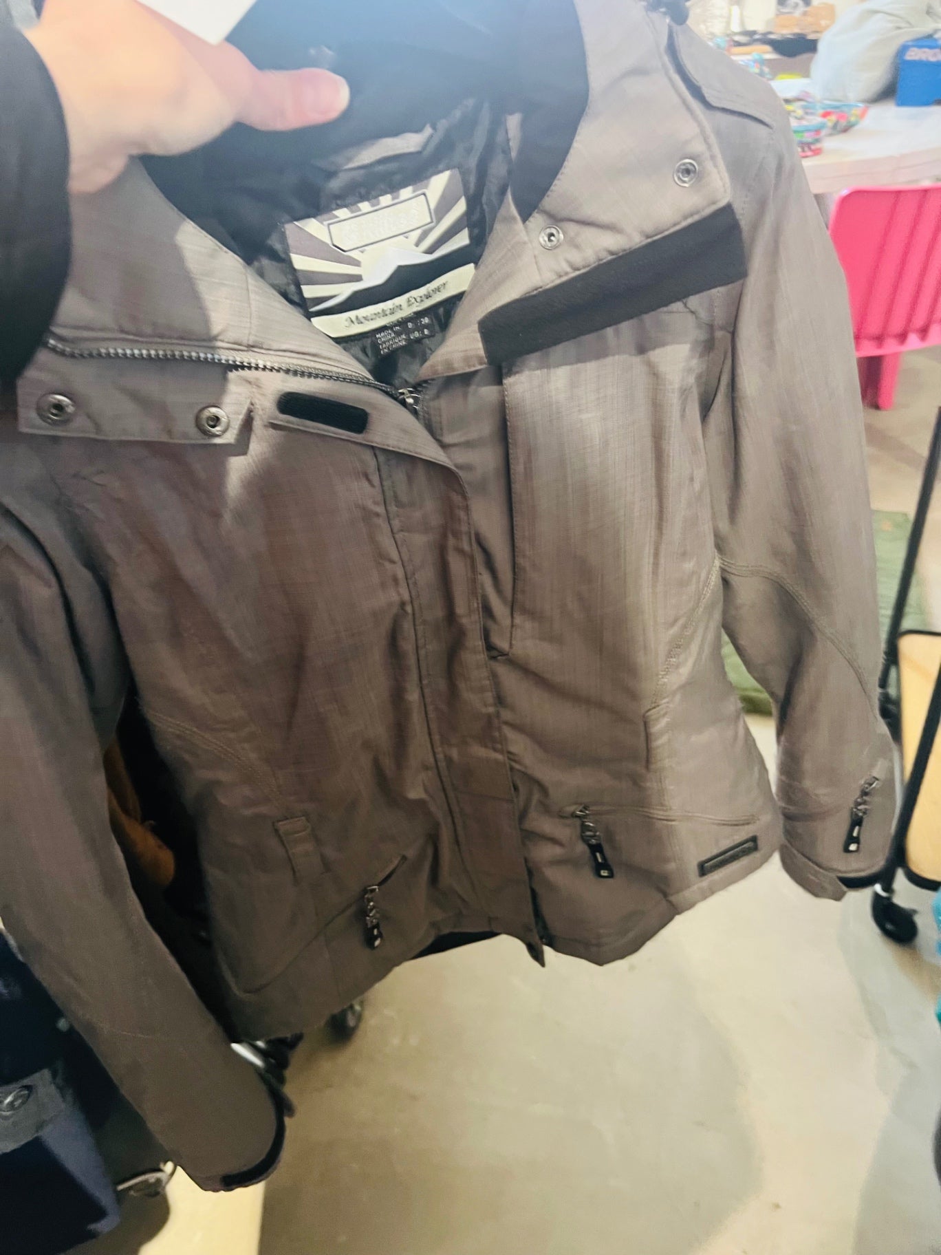 B-WARE Skijacke Grau Gr.: M