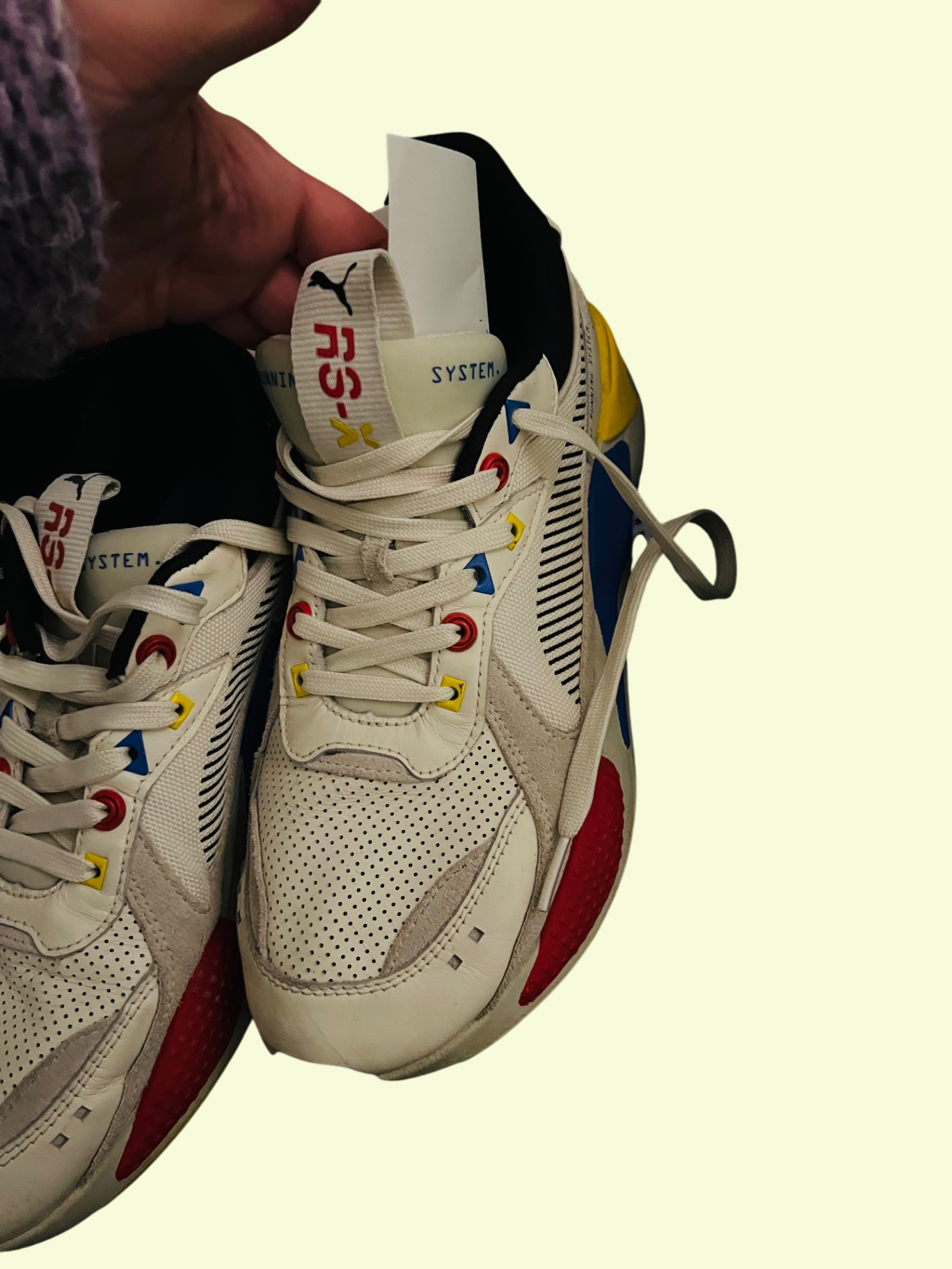 Puma Sneaker Weiß, Rot, Blau, Gr.: 41