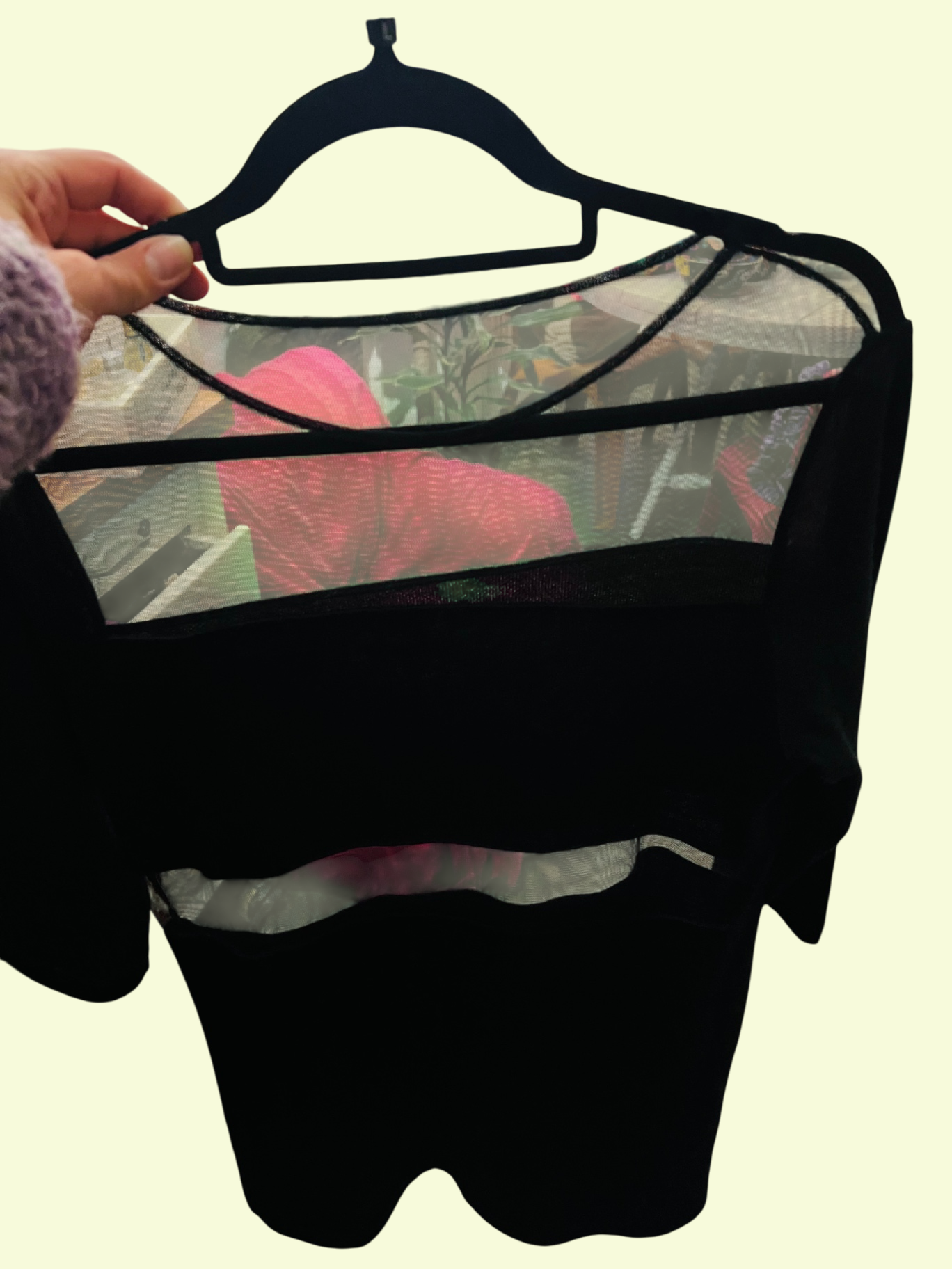 Merino Wolle Kleid Schwarz Gr.: L