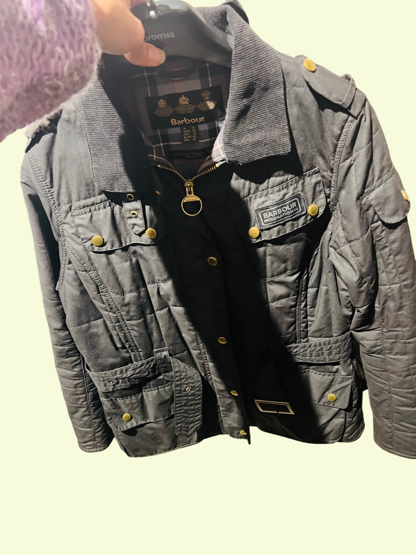 Barbour Jacke Schwarz Gr.: M