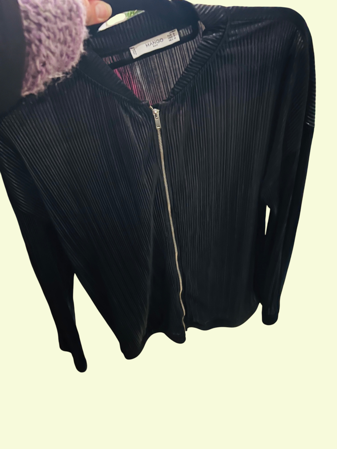 Mango Blouson Schwarz Gr.: M