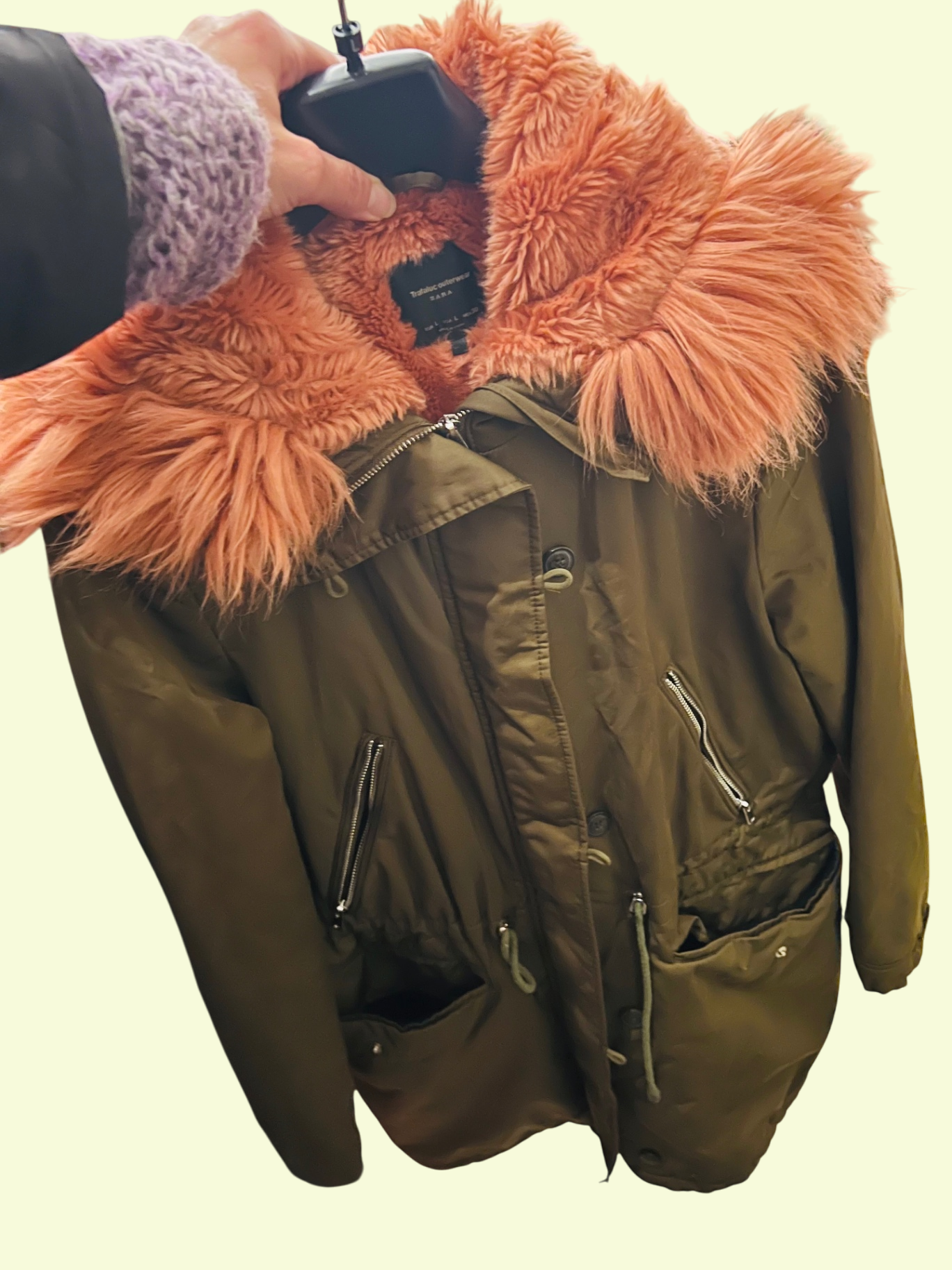 Zara Jacke Olivgrün Gr.: L