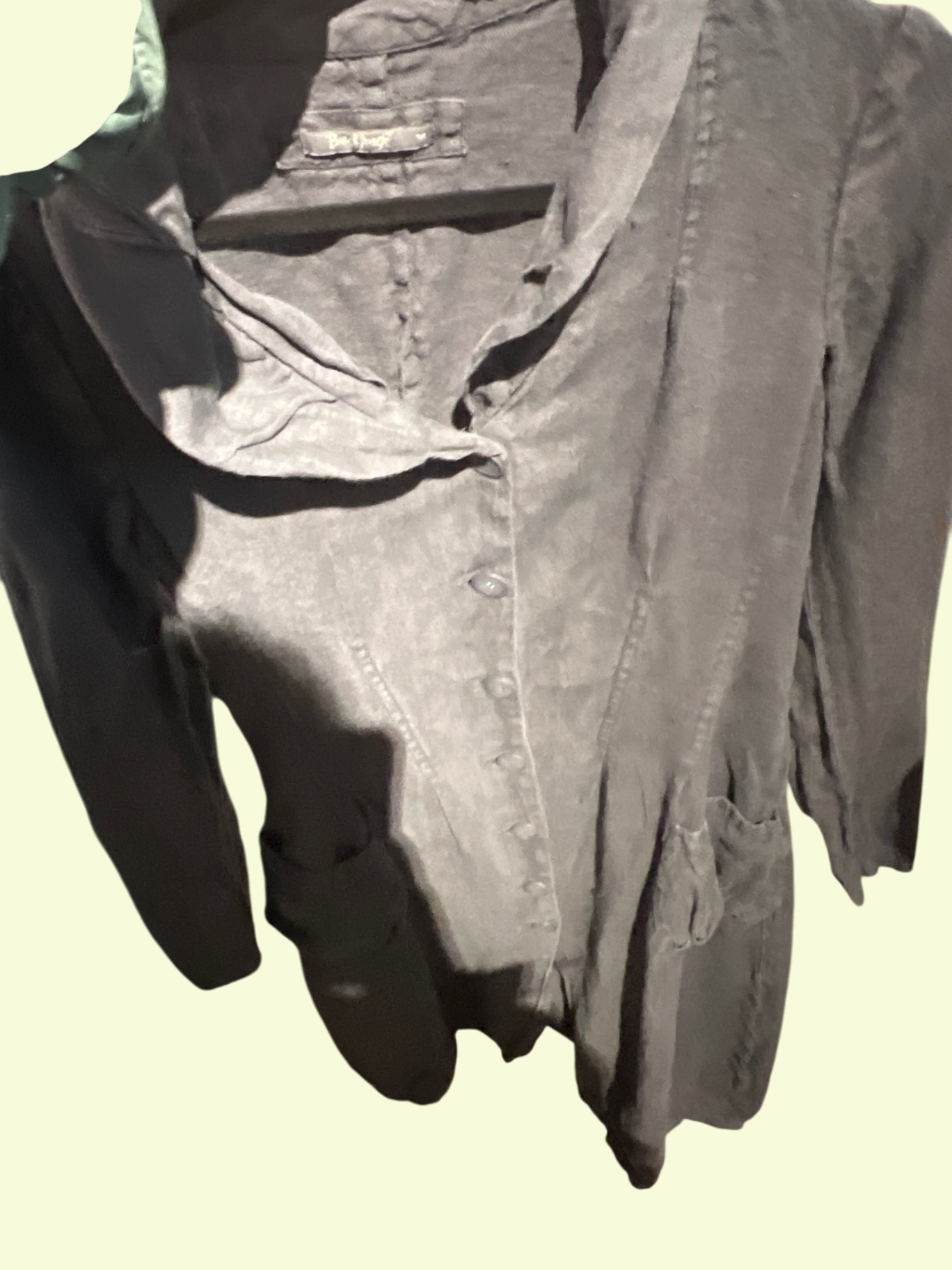 Backstage Leinen Kleid Grau Gr.: M
