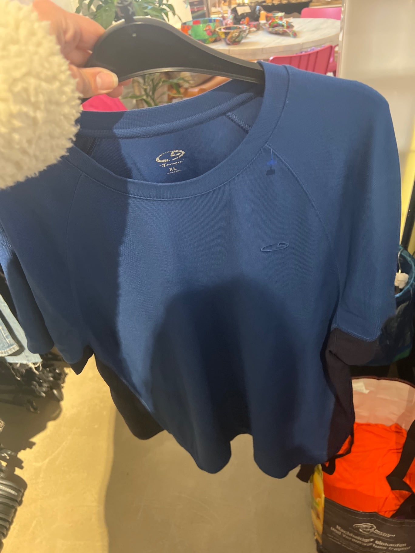 Champion T-Shirt Blau Gr.: XL