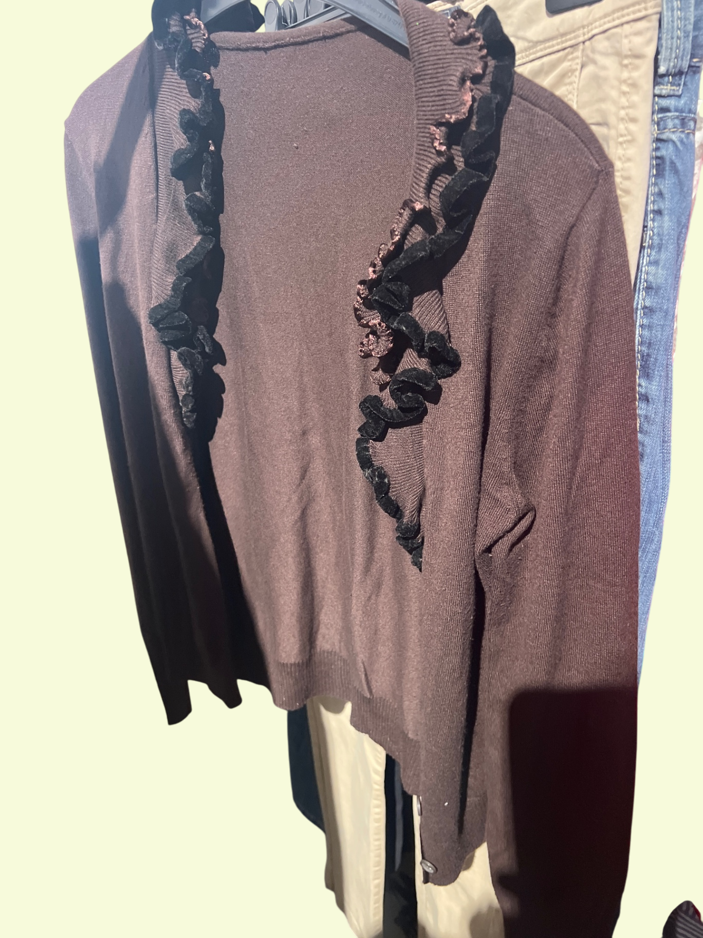 Strickjacke Braun Gr.: S