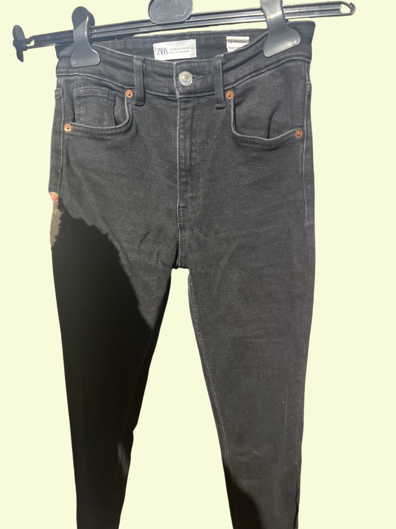 Zara Jeans Schwarz Gr.: S