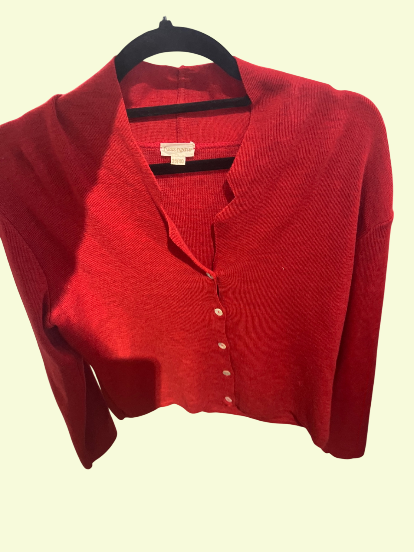 Hessnatur Strickjacke Rot Gr.: M