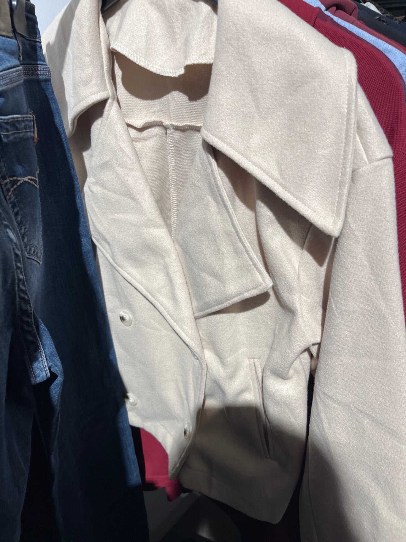 Unbekannt Jacke Beige Gr.: Xs