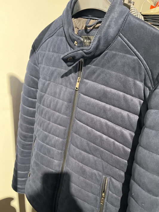 B-Ware- Knopf fehlt, Zara Jacke Blau Gr.: M