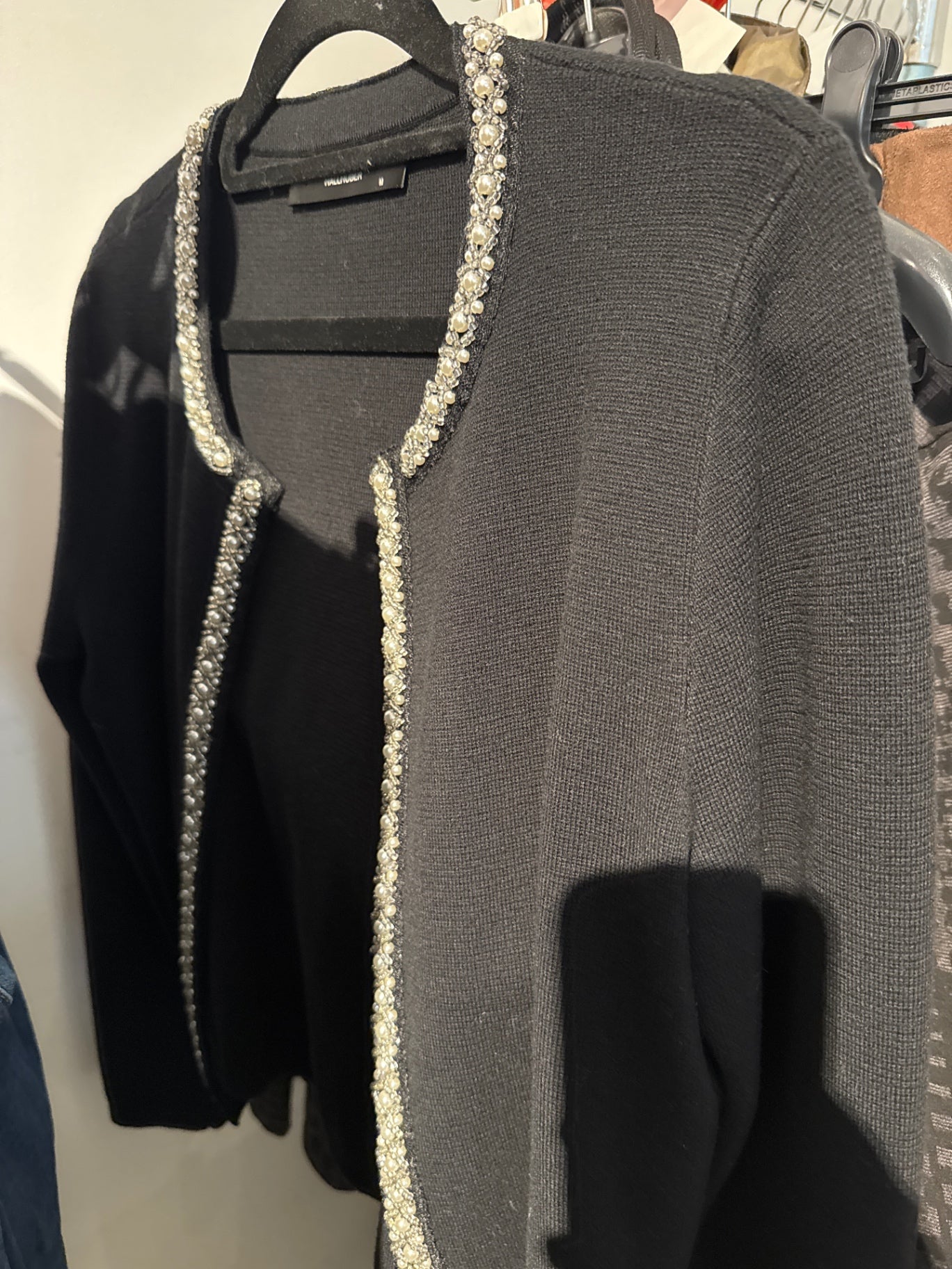 Hallhuber Cardigan Schwarz Gr.: M