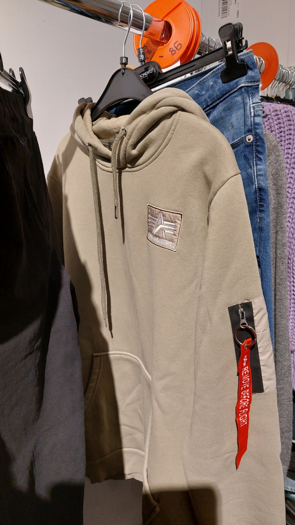 Alpha Industries Hoodie Khaki Gr.: XXL