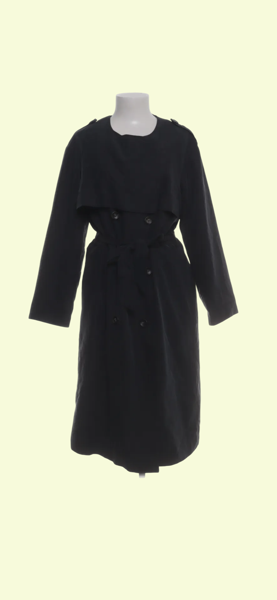 H&M Trenchcoat Schwarz Gr.: S