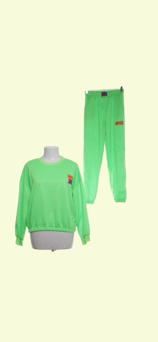 SET Chiklet Jogginganzug Neongrün Gr.: S