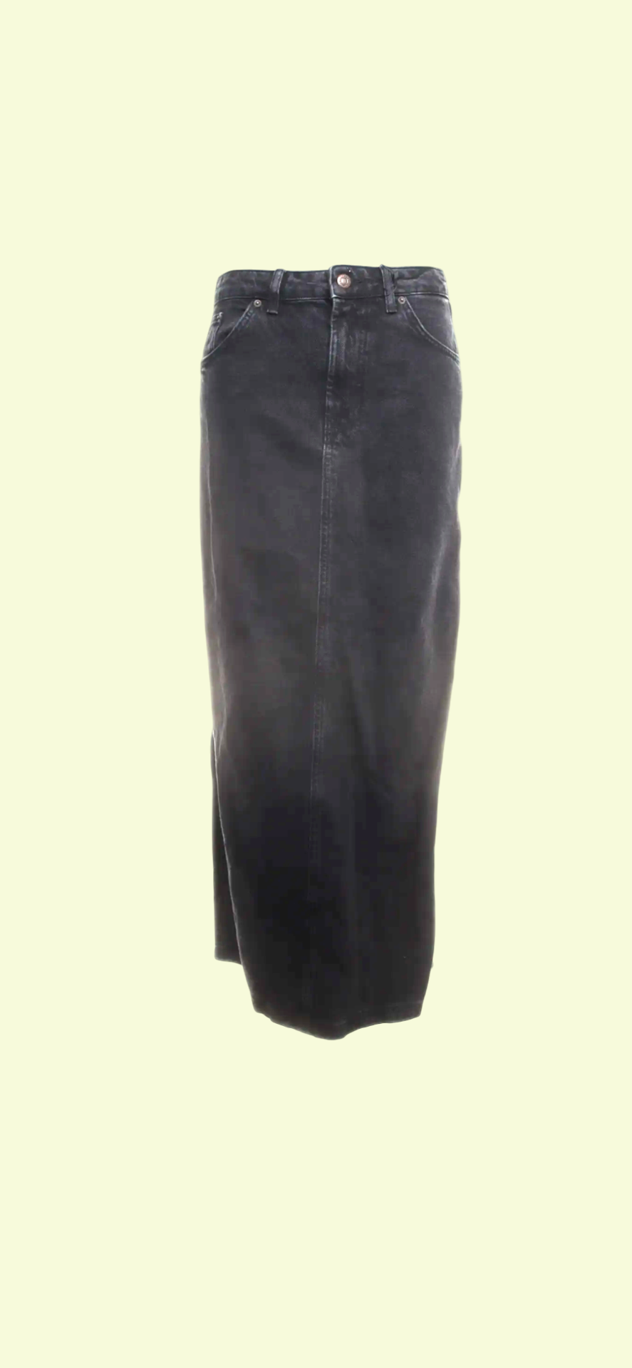 TOPSHOP Jeans Rock Dunkelgrau Gr.: L