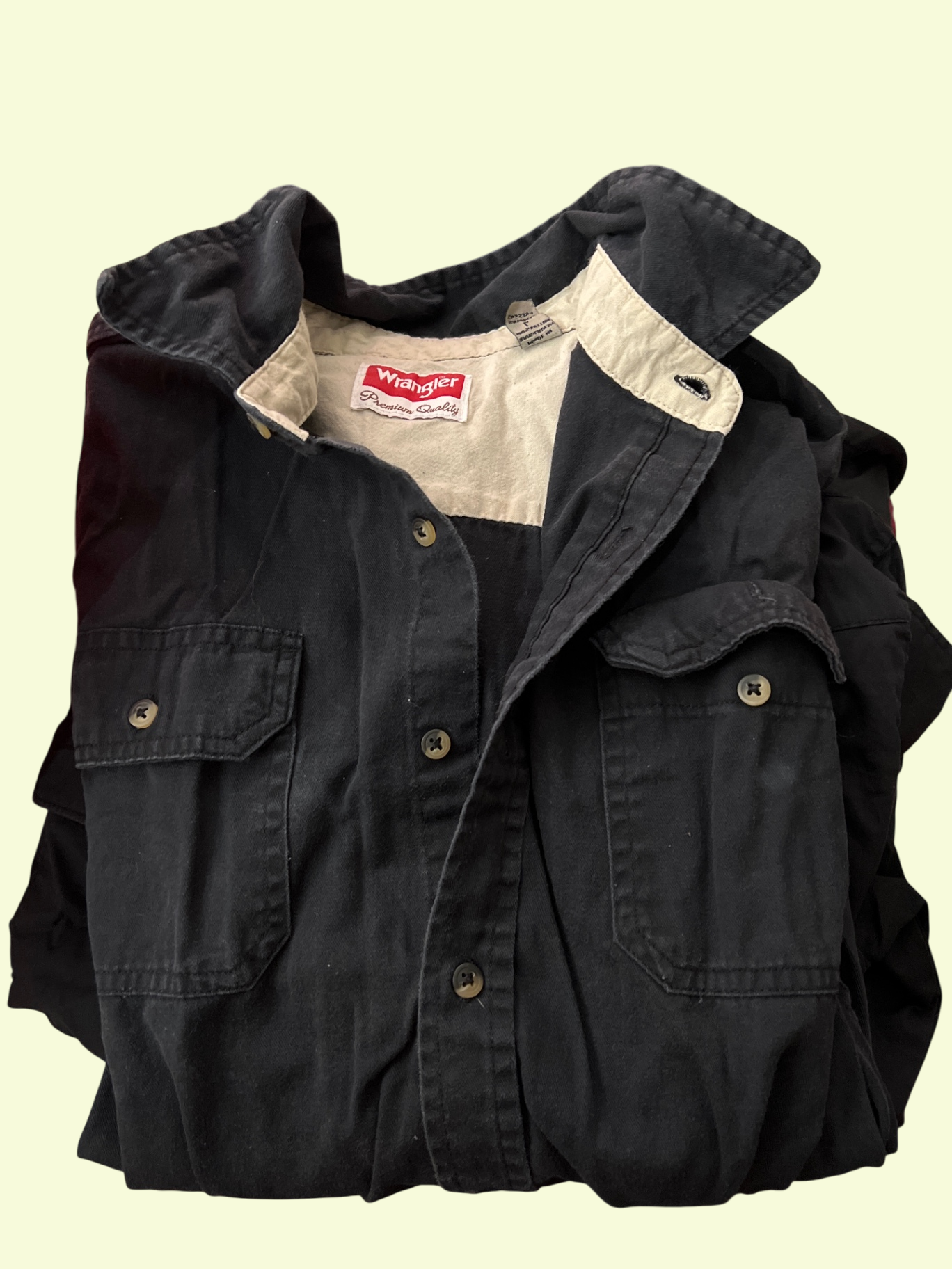 Wrangler Hemd Schwarz Gr.: L
