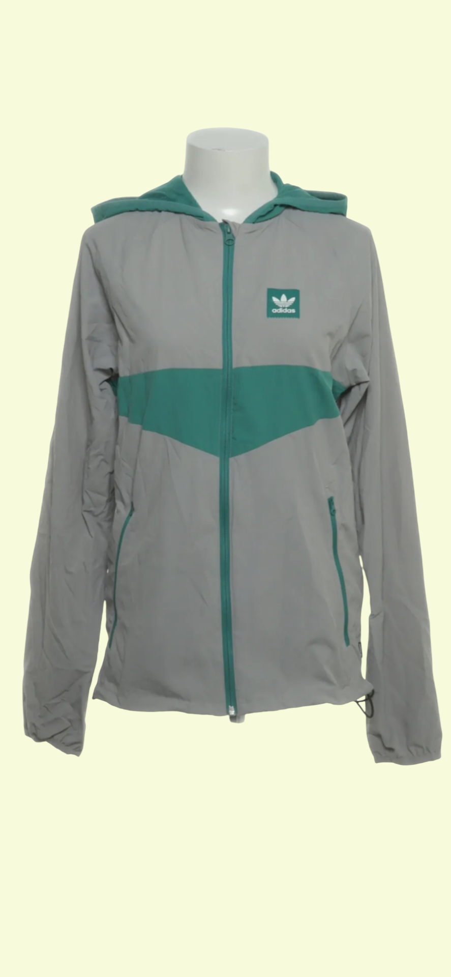 Adidas Jacke Grau Grün Gr.: XS