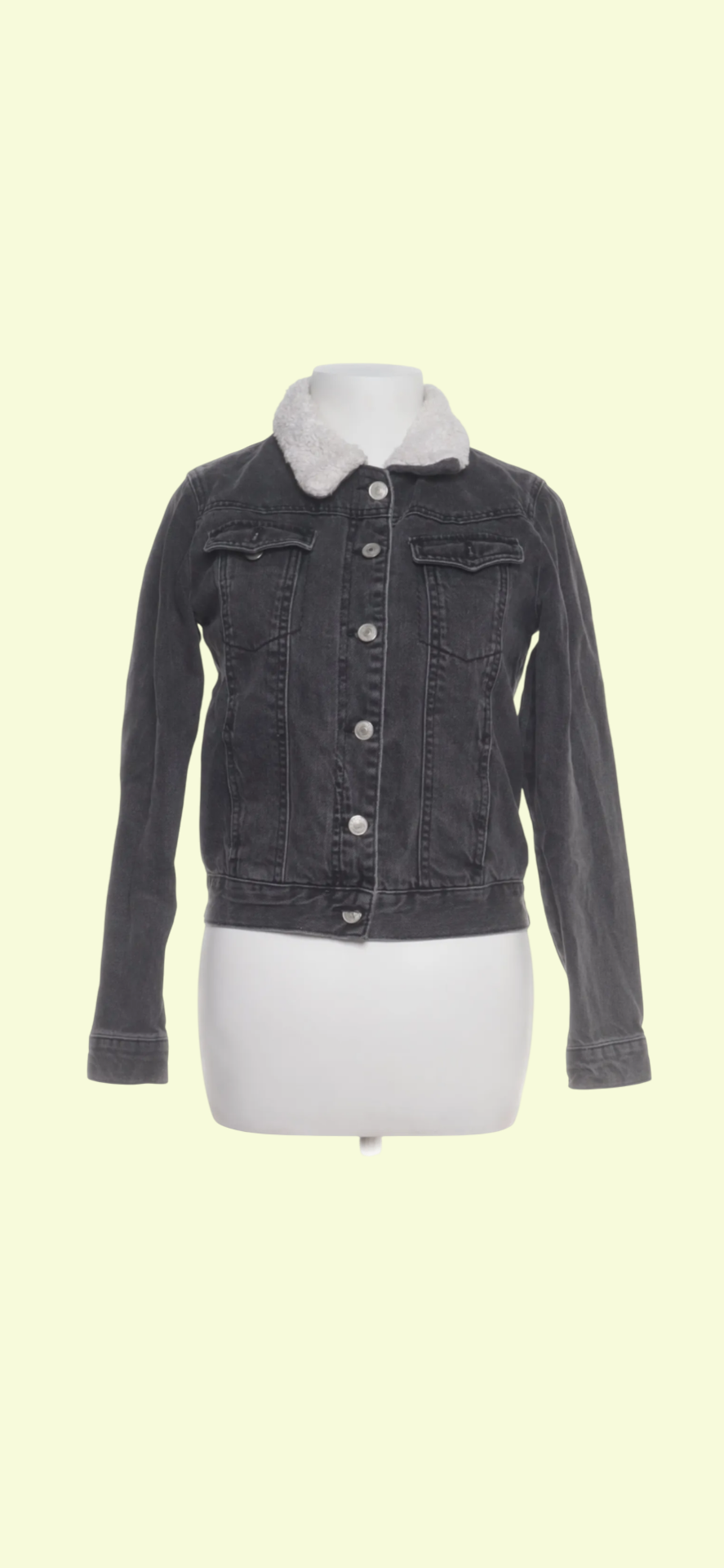 TOPSHOP Jeansjacke Grau Gr.: S