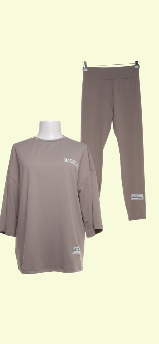 SETJogginghose Beige Gr.: M