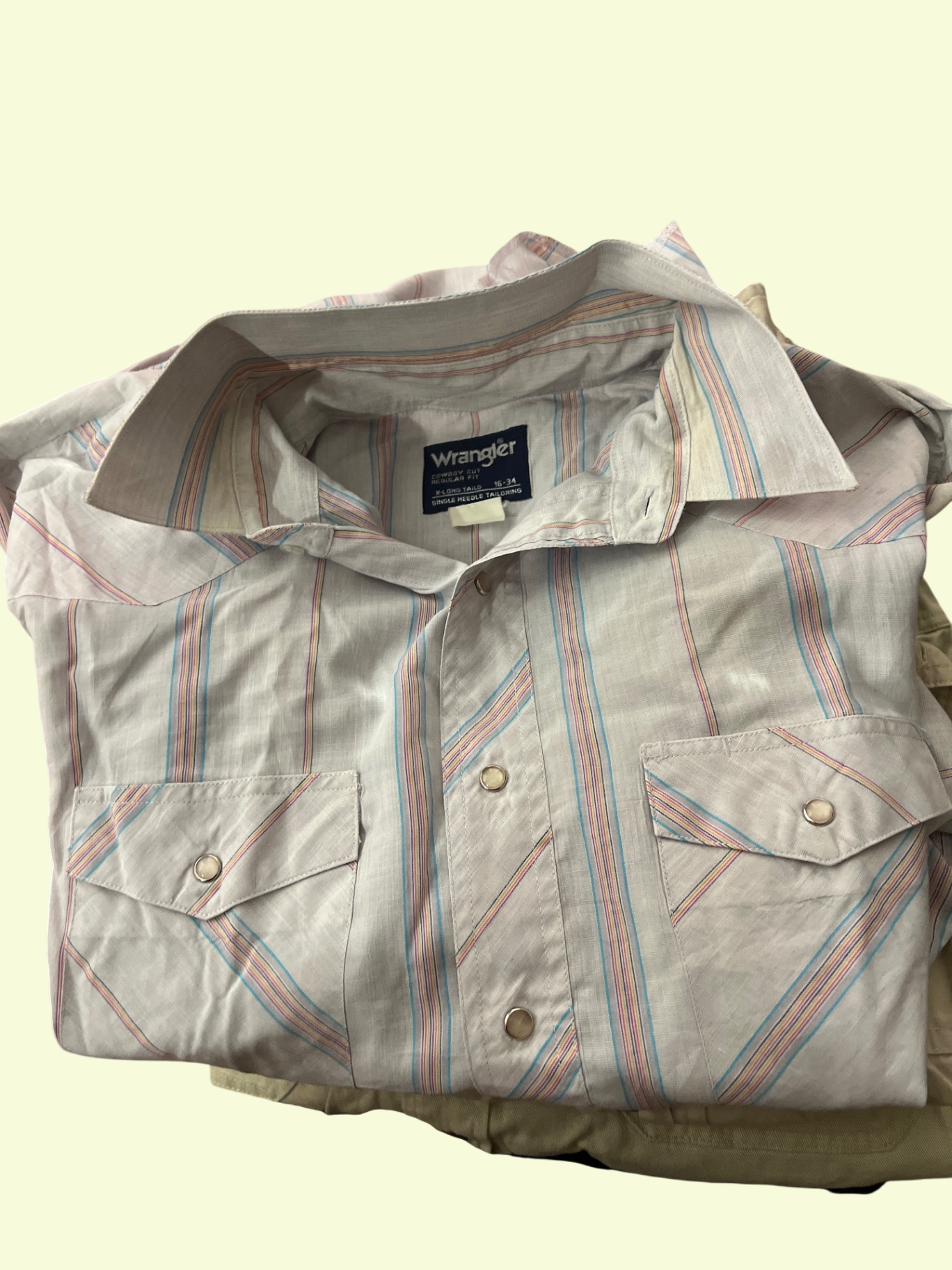 Wrangler Hemd Blau Rosa Gr.: M