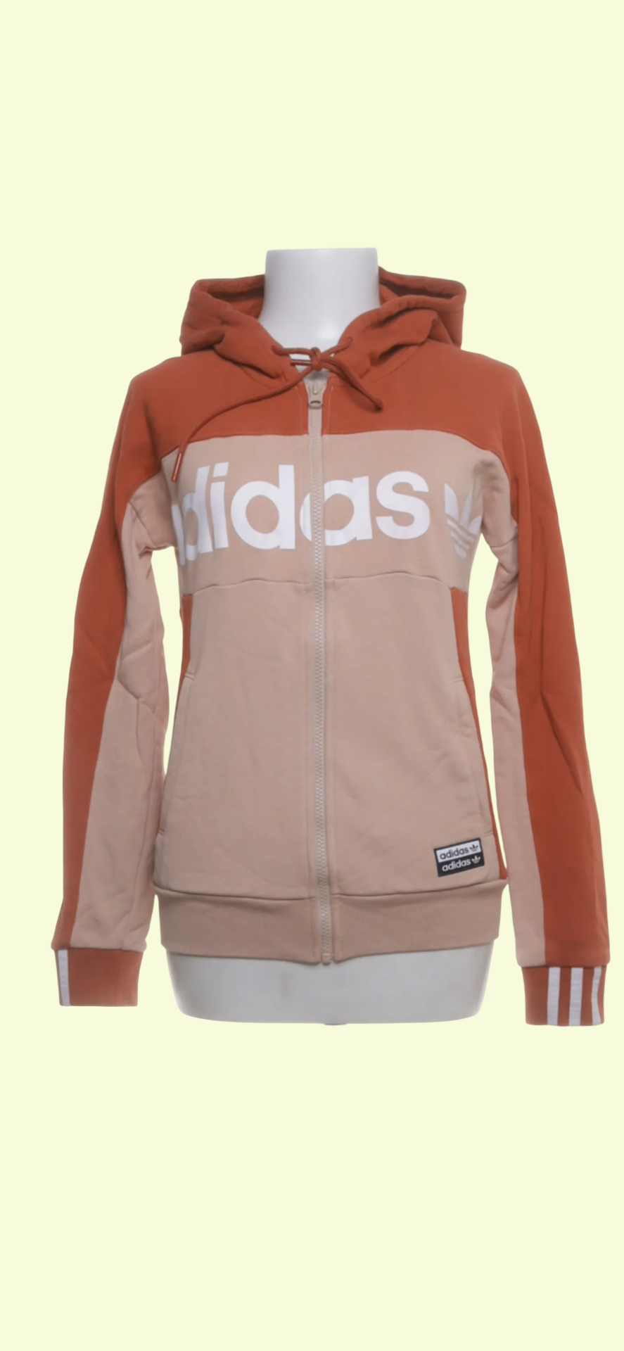 adidas Jacke Beige und Rot Gr.: XS