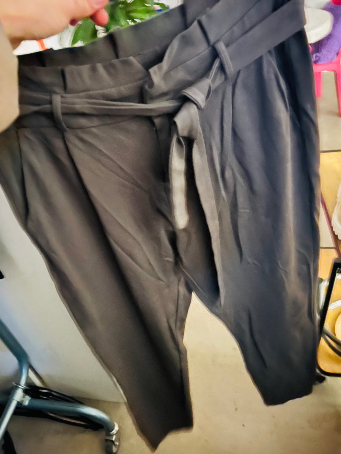 VERO MODA Hose Grau Gr.: XL