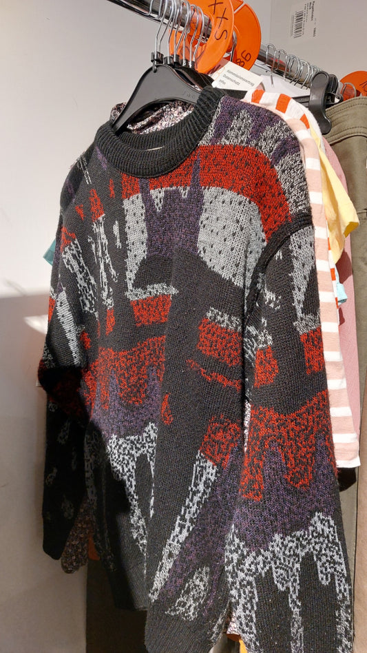 Shelby Pullover Schwarz, Rot, Lila, Grau Gr.: M