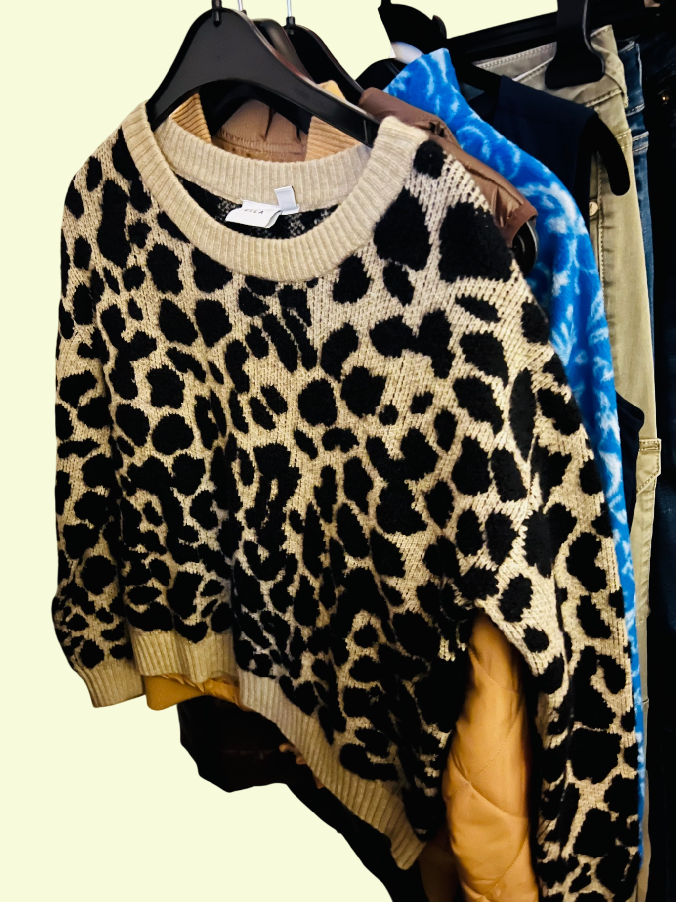 VILA Pullover Beige Schwarz Gr.: S