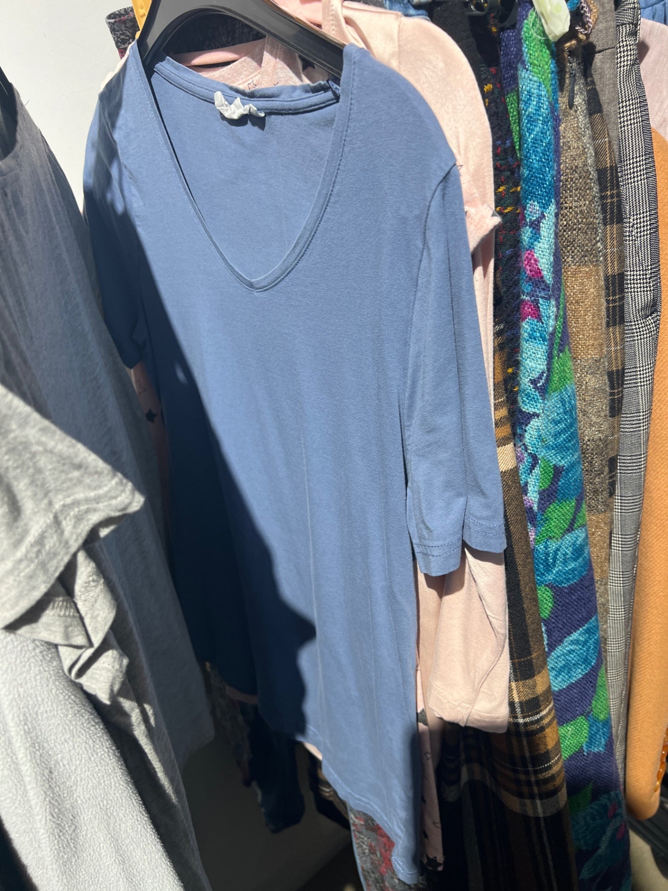 T-Shirt Blau Gr.: L