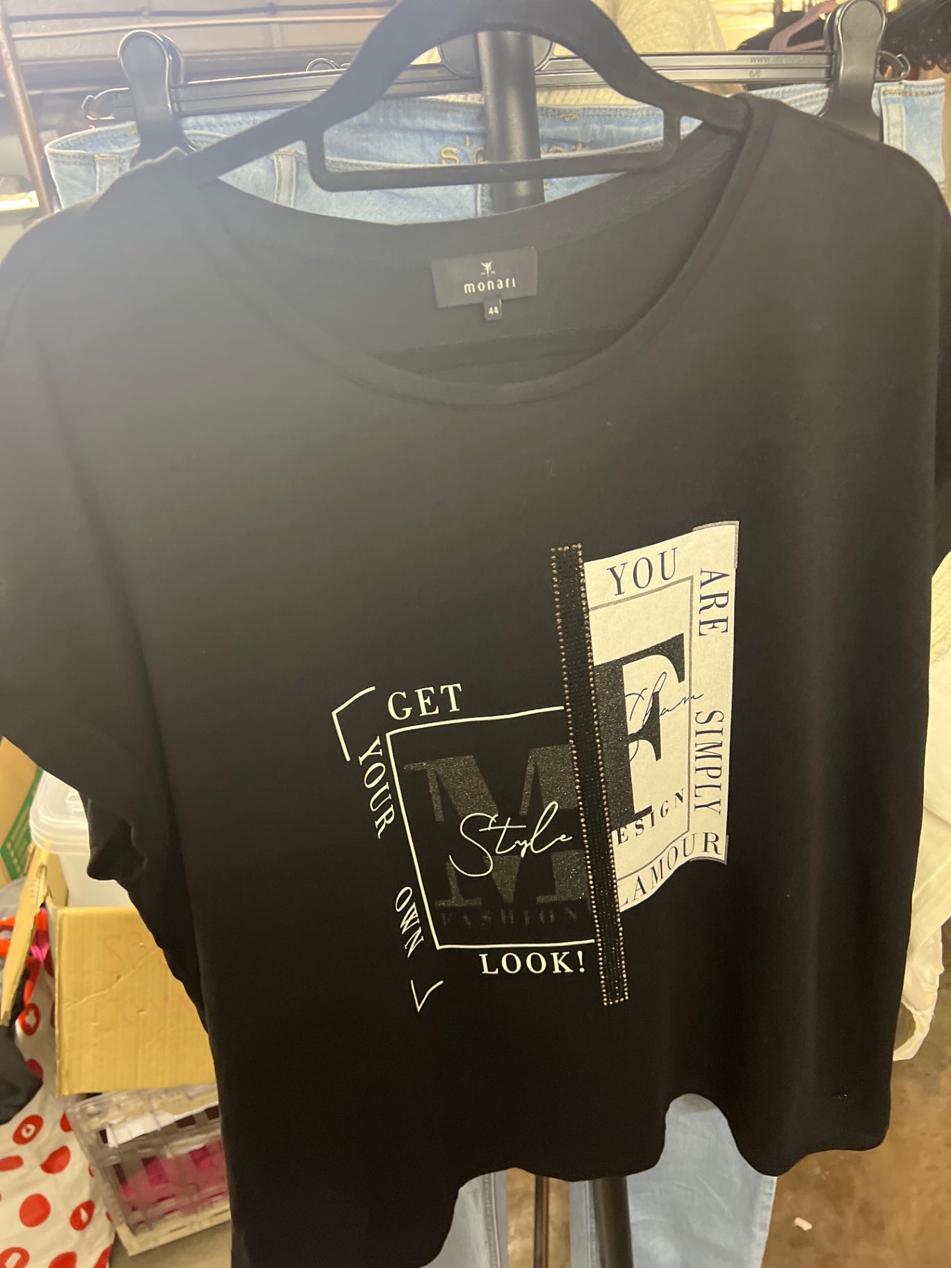monari T-Shirt Schwarz Gr.: XXL